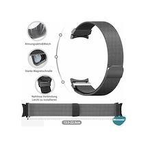 Samsung Galaxy Watch 5 44mm Kordon Milano Loop Siyah Çok Renkli