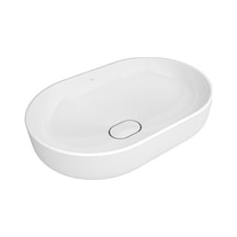 Oval Çanak 40x60 Cm Beyaz Lavabo - Kolay Temizlik 508 Yeşil
