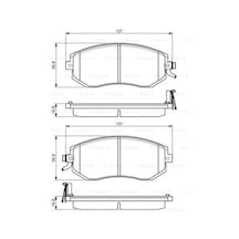 Subaru Forester 2.5 2007-2010 Bosch Ön Balata Netpar5125
