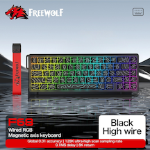 F68 Pro Oyun Klavyesi Manyetik Switch 3 Modlu Kablosuz Bluetooth Kablolu, 8k/1k Rgb Klavye