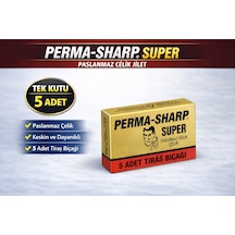 Perma-sharp Super Paslanmaz Çelik Tıraş Bıçağı 5 Li 1 Kutu