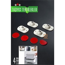Modacar Bilyeli Mini Taşıyıcı Tekerlek Seti 360d Yapışkanlı