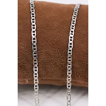 Omar Silver Unisex Barlı Rodyum Kaplama Gümüş Kolye Zincir 2,6 Mm