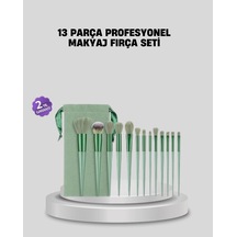 Mey İthalat Profesyonel Makyaj Fırça Seti Yumuşak Kıllı Taşınabilir Çantalı