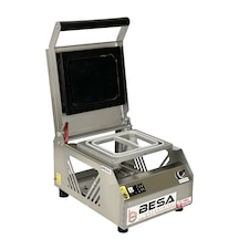 Besa Paslanmaz İki Bölmeli Tabak Kapatma Makinesi Inox