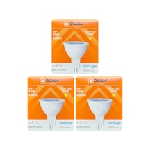 Led Çanak Ampul, 5w 40w , Sarı Işık 3000k, Mr16 G4 Duylu, 3 Adet Standart