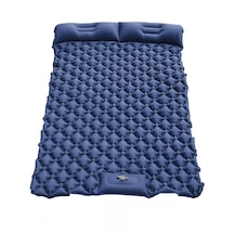 Katlanabilir Çift Kişilik Şişme Outdoor Kamp Yatağı Al4526 Mavi