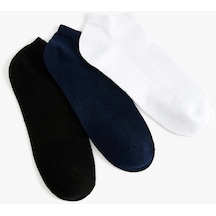 Koton Basic 3'lü Patik Çorap Seti Çok Renkli Multıcolor 4sam80223aa