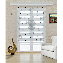 Perdeoutlet38 Baskılı Renkli Fil Dijital Baskılı Zebra Perde-cocuk Odası-stor Perde Model:pz-428 Çok Renkli