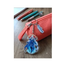 Owl Bag Genshin Impact Neuvilletde Desenli Acrylic Anahtarlık Çanta Süsü Mıx
