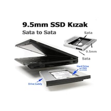 Dvd Yuvasına Ssd Bağlama Ssd Caddy 9.5 Mm Kızak 2 Hard Disk Bağla