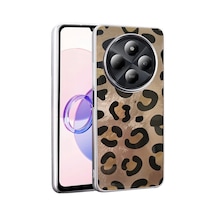 Xiaomi Redmi 14c 4g Kılıf Desenli Zore Mep Kapak Gold Leopar