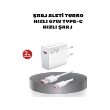 Mey İthalat 67w Turbo Type-c Hızlı Şarj Adaptörü Akıllı Koruma Çipli, Hızlı Şarj Destekli