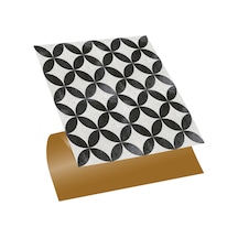 Tink KENDİNDEN YAPIŞKANLI YUVARLAK RETRO DESENLİ PVC KARO 30X30