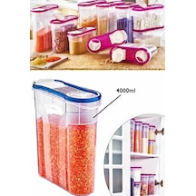 Mutfağınız Için Bakliyat Saklama Kabı 4 Litre Çok Renkli