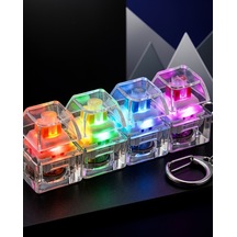 Klik Tuşlu Işıklı Fidget Anahtarlık