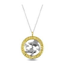 Casera's Gümüş Gold Balık Burcu Kolye Csr2183115 Gümüş