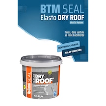 Seal Elasto Dry Roof Reçine Esaslı Su Yalıtım Malzemesi Beyaz 20 Kg