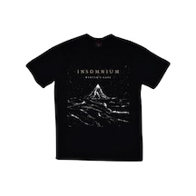 Stoned&Fame Unisex Siyah Insomnium Baskılı Büyük Beden T-shirt SIYAH Siyah