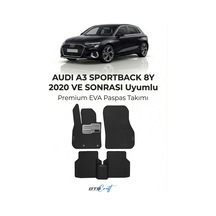 Audi A3 Sportback 8y 2020 Ve Sonrası Araca Özel 3d Havuzlu Eva Paspas Tam Set 5 Parça