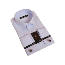 Dicotto Mavi Rahat Kesim Micro Kumaş Kol Düğmeli Regular Fit Erkek Gömlek - 190-4 001