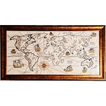 Jumeax Old Map Piri Reis Mermer Tablo