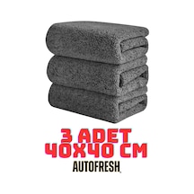 Autofresh 3 Adet Mikrofiber Bez Seti Araç Yıkama Oto Uygulama Temizlik Bezi 40x40 Cm