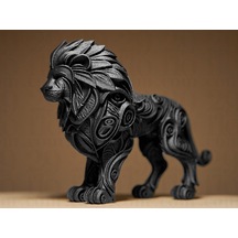 12cm Soyut Aslan Formu Hediyelik Natural Masaüstü Aksesuarı