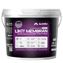 Alkoru 5 Kg Gri Kumlu Likit Membran Renkli Reçine Esaslı Sıvı Su Yalıtım Malzemesi