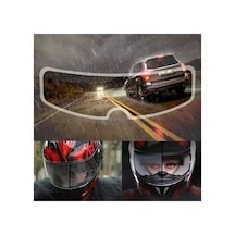 Tüm Kasklara Uyumlu Motorsiklet Kask Ön Cam Sticker Film Yağmur Buğ Engelleyici Su Kaydırıcı Cam Filmi Yağmur Engelleyici Damla Kaydırıcı Film