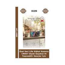 Özel Seri Life Dijital Kamera Cmr47 Siyah Seyahat Et Taşınabilir Gençler İçin