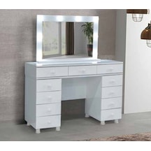 Kdl Beyaz Işıklı Makyaj Masası Beyaz