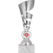 Odak Kupa - Genel Kupalar - Gn-010 B - 22 Cm Altın - Beyaz