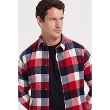 Tudors Erkek Slim Fit Dar Kesim Kareli Kışlık Oduncu Gömlek-42326 Bordo Tudors Erkek Slim Fit Dar Kesim Kareli Kışlık Oduncu Gömlek-42326 Bordo