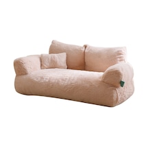 Geeksen Kedi Yatağı Ultra Yumuşak Peluş Malzeme Köpek Kedi Yatakları Kapalı