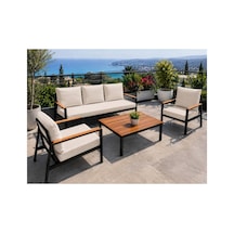 Balkon Mobilyası , Bahçe Mobilyası, 3-1-1 Takıma Uygun, Minder Kılıfı , Koruyucu Kılıf ,outdoor Kumaş Ekru