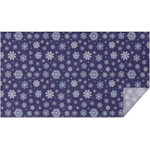 Noel Desenli Dikdörtgen Masa Örtüsü 60x102 İnç, Su Geçirmez Ve Leke Tutmaz-a87 Beyaz