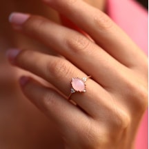Pink Quartz Yüzük (530539815)