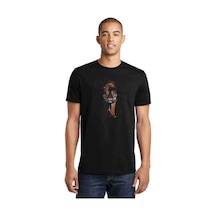 Oled Tiger 2 Baskılı Siyah Erkek Tshirt