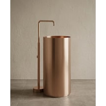 Slender Rose Gold Paslanmaz Çelik Monoblok Lavabo Renkli