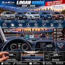 Dacia Logan 2004-2026 Modeller İçin Head Up Display Hayalet Gösterge Ekranı Ön Cam Hız Göstergesi