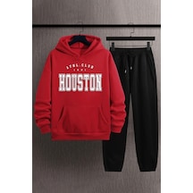 Uyguntarz Unisex Houston Eşofman Takımı Kırmızı