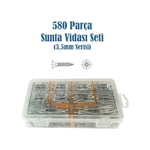 580 Parça Sunta Vidası Seti (3.5 MM Serisi)