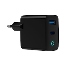 X-level Gan Yüksek Hızlı Şarj Adaptörü, Akım Korumalı, Type-c - Usb Port, 45w/65w, Akıllı Şarj Teknolojisi, Pd/qc/pps Teknolojisi, Tüm Cihazlarla Uyumlu Çip, Siyah 45w - Xc4042