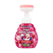 Babyicon Doğal Köpük Sabun Çiçek Form Çilekli Pembe Renkli 350 Ml 4 Adet