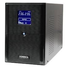 D-3000 3000va Lcd Kesintisiz Güç Kaynağı Line Interactive 4x12v 9ah Ups Ofis Kamera Sistem Çoklu Cihaz