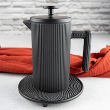 Linden Döküm French Press 350 Ml Siyah T6006 Siyah