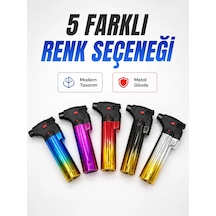 Gaz Dolumlu Rüzgar Dayanıklı Pürmüz Çakmak Ayarlı Alev Güçlü Performans Diğer