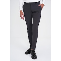 Efor Slim Fit Yan Cepli Düz Esnek Casual Antrasit Pantolon P 1144 Antrasit