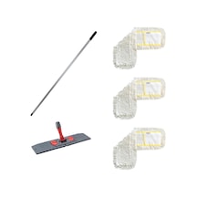 Cod-ex Katlanır Aparat + Metal Vidalı Sap + Nemli Mop 3 x 60 CM